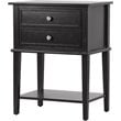 Glory Furniture Newton 2 Drawer Nightstand in Black