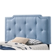 Glory Furniture Deb Fabric Upholstered Twin Bed in Blue