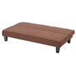 Glory Furniture Alan Microsuede Sleeper Sofa in Chocolate