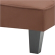 Glory Furniture Alan Microsuede Sleeper Sofa in Chocolate