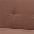 Glory Furniture Alan Microsuede Sleeper Sofa in Chocolate