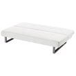 Glory Furniture Chroma Faux Leather Sleeper Sofa in White