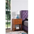 Glory Furniture Newton 2 Drawer Nightstand in Oak