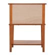 Glory Furniture Newton 2 Drawer Nightstand in Oak