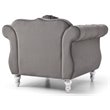 Glory Furniture Hollywood Velvet Chair in Dark Gray