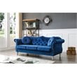 Glory Furniture Hollywood Velvet Sofa in Navy Blue