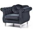 Glory Furniture Hollywood Velvet Chair in Black