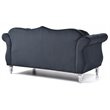 Glory Furniture Hollywood Velvet Loveseat in Black