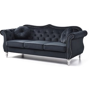 glory furniture hollywood velvet sofa