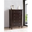 Glory Furniture Primo 5-Drawers Bedroom Chest in Espresso