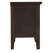 Glory Furniture Primo 2 Drawer Nightstand in Espresso