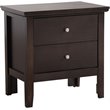Glory Furniture Primo 2 Drawer Nightstand in Espresso