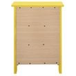 Glory Furniture Daniel 3 Drawer Nightstand in Yellow