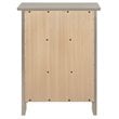 Glory Furniture Daniel 3 Drawer Nightstand in Silver Champagne