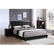 Glory Furniture Caldwell Faux Leather Panel Full Bed in Black