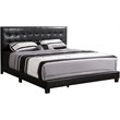 Glory Furniture Caldwell Faux Leather Panel Full Bed in Black
