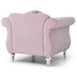 Glory Furniture Hollywood Velvet Chair in Pink