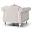 Glory Furniture Hollywood Velvet Chair in Ivory