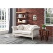 Glory Furniture Hollywood Velvet Loveseat in Ivory