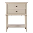 Glory Furniture Newton 2 Drawer Nightstand in Beige
