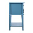 Glory Furniture Newton 2 Drawer Nightstand in Teal