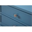 Glory Furniture Newton 2 Drawer Nightstand in Teal