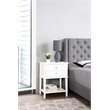 Glory Furniture Newton 2 Drawer Nightstand in White