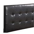 Glory Furniture Caldwell Faux Leather Panel Twin Bed in Black