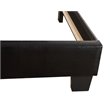 Glory Furniture Caldwell Faux Leather Panel Twin Bed in Black