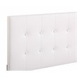 Glory Furniture Caldwell Faux Leather Panel Queen Bed in White