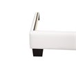Glory Furniture Caldwell Faux Leather Panel Queen Bed in White