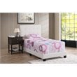 Glory Furniture Caldwell Faux Leather Panel Twin Bed in White