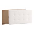 Glory Furniture Caldwell Faux Leather Panel Twin Bed in White
