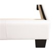 Glory Furniture Caldwell Faux Leather Panel Twin Bed in White