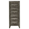 Glory Furniture Marilla 7-Drawers Bedroom Lingerie Chest in Gray
