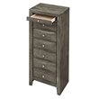 Glory Furniture Marilla 7-Drawers Bedroom Lingerie Chest in Gray