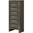 Glory Furniture Marilla 7-Drawers Bedroom Lingerie Chest in Gray