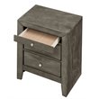 Glory Furniture Marilla 3 Drawer Nightstand in Gray
