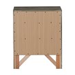 Glory Furniture Marilla 3 Drawer Nightstand in Gray