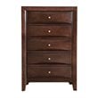 Glory Furniture Marilla 5-Drawers Bedroom Chest in Cappuccino