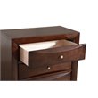 Glory Furniture Marilla 5-Drawers Bedroom Chest in Cappuccino