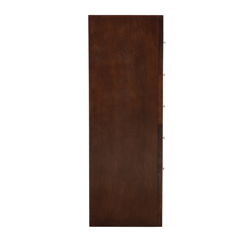 Glory Furniture Marilla 5-Drawers Bedroom Chest in Cappuccino