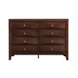 Glory Furniture Marilla 8-Drawers Bedroom Dresser in Cappuccino