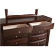 Glory Furniture Marilla 8-Drawers Bedroom Dresser in Cappuccino