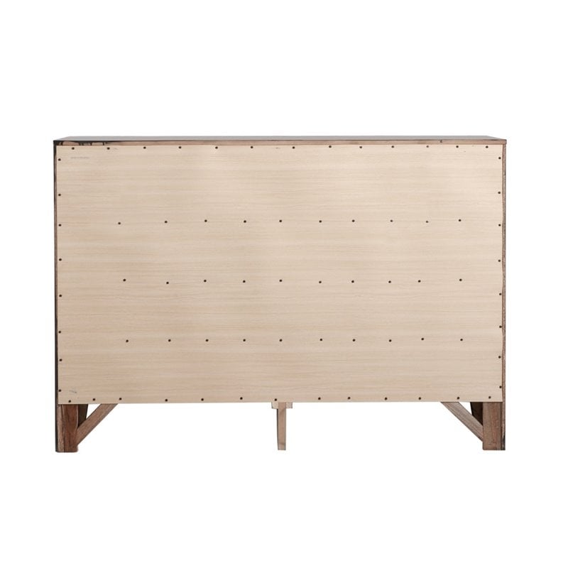Glory Furniture Marilla 8-Drawers Bedroom Dresser in Cappuccino