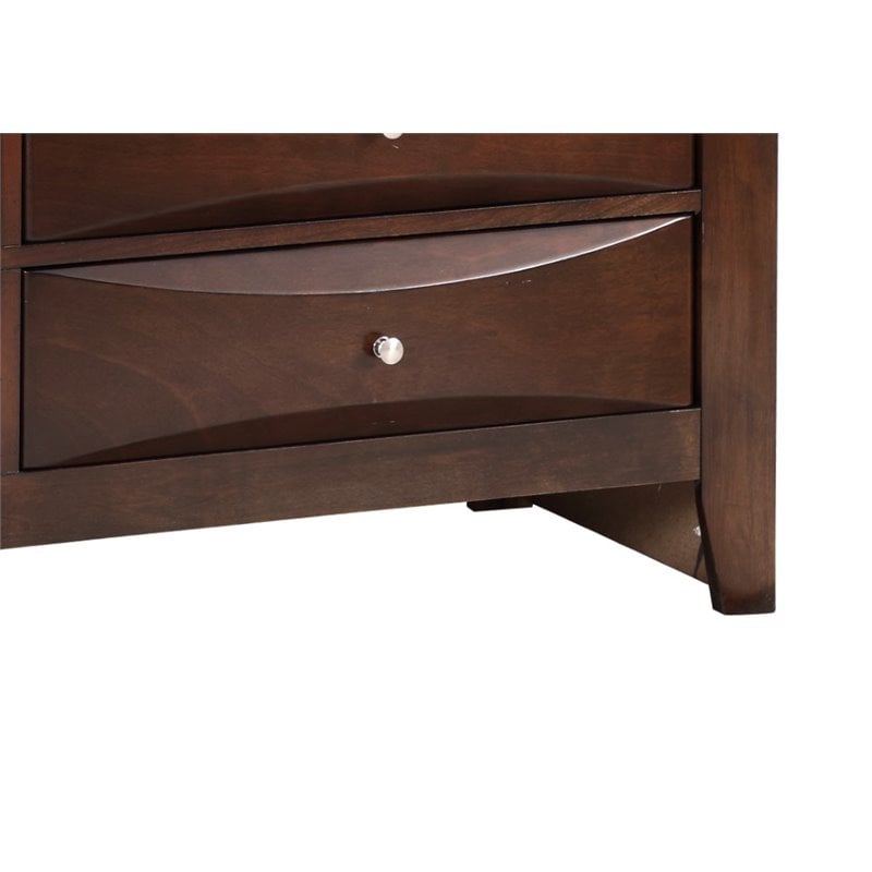 Glory Furniture Marilla 8-Drawers Bedroom Dresser in Cappuccino