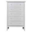Glory Furniture Primo 5-Drawers Bedroom Chest in Silver Champagne
