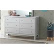 Glory Furniture Primo 6-Drawers Bedroom Dresser in Silver Champagne