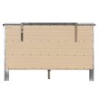 Glory Furniture Primo 6-Drawers Bedroom Dresser in Silver Champagne