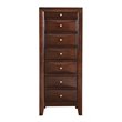 Glory Furniture Marilla 7-Drawers Bedroom Lingerie Chest in Cappuccino